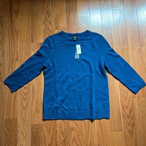 Talbots Pure Cashmere Blue Petite Medium